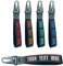 Brillina Wrist Lanyard Keychain, Custom Text and Phone Number Nylon Keychain, Wristlet keychain for Key Car belt wallet backpack, Black, 20cmx2.54cm