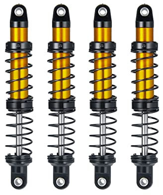 AXspeed 4pcs Aluminum RC Stoßdämpfer für Axial Scx10 90046 D90 Trx4 Wraith 1/10 Crawler Auto (90mm)