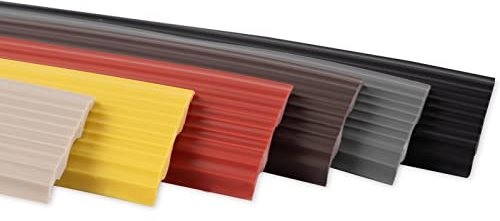 PVC Gleitschutzeinlage für Kombiprofile - 25 mm x 25 m - selbstklebende Anti-Rutsch-Einlage für zusätzliche Sicherheit - Treppenkantenprofil Stufenkantenprofil (Schwarz)