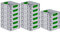 PROREGAL SuperSparSet 16x Eurobox NextGen Color | HxBxT 12x30x40cm | 11 Liter | Griffe grün geschlossen | Glatter Boden | Eurobehälter, Transportbox, Transportbehälter, Stapelbehälter