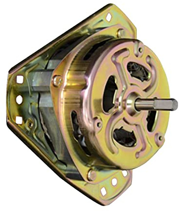Washing Machine Dehydration Motor, Metal Spin Drying Motor Universal Copper Wire for Replacement (90W Fine Shaft)