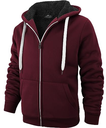 SPEEDRUN Felpe Uomo con Cappuccio Pullover con Zip Invernale Fleece Thermal Felpe Fit Regular