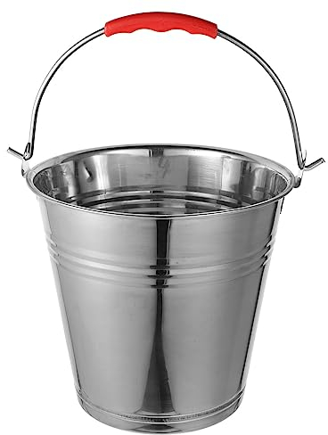 YARNOW Kleiner Feuereimer Antike Blumenvase Ascheeimer Feuerfester Pelleteimer Eimer Für Hühnerreste Mülleimer Ascheaufbewahrungseimer Metalleimer Mit Griff Reinigungseimer Fett Hölzern