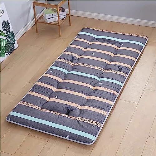 Dremdo Japanische Bodenmatratze. Futon-Matratze Zum Schlafen, Faulenzen, Camping, Yoga Und Ist EIN Faltbares Roll-Up-Matratzenbett, Das in Den Autokofferraum Passt