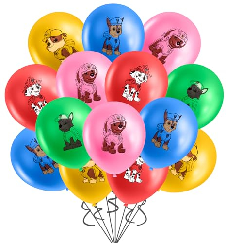 17 Stück Dog Geburtstagsdeko, Luftballons Super Latex Ballons Geburtstag Deko für Kindergeburtstag Party Dekoration