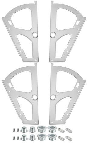sourcing map 4Pcs Shoes Drawer Cabinet Hinges 1 Layer Steel Furniture Hinge Flip Plate Frame Turning Rack Replacement Fittings for Home, Silver