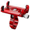 DOKI Sanda SD3584 Soporte Movil para Biciclieta Anti Vibración,Portamoviles Bicicleta Sin Ruidos, Accesorios Patinete Electrico para Smartphone (Rojo)