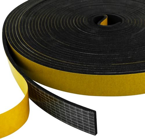Guarnizione Adesiva per Porte Finestre, 20x3 mm 10m Nastro Adesivo in Schiuma, Guarnizioni Finestre Legno, Guarnizioni in Gomma per Antivento, Rumore e Collisione