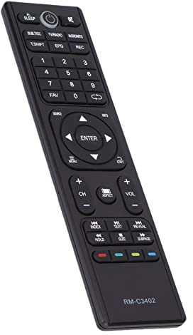TV Remote Control,Replacement RM-C3402 Remote Control for JVC TV RM-C3401 RM-C3212 LT-50N790A LT-55N775AN LT-65N785AN LT-58N790A LT-55N685AN LT-32N370AN