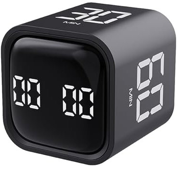 Schwerkraftsensor-Timer, Visueller Würfel-Kochtimer, Stilvolles Zeitmanagement-Tool, Kompatibler Visueller Zeit-Tracker, Geeignet Für Das Unterrichten Von Fitness Und Küchenaufgaben