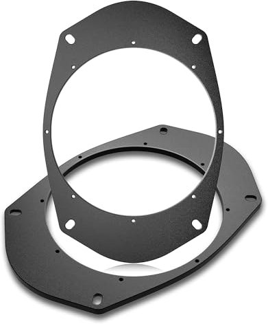 NuIth 6X9 to 6.5 Inch Rear Door Speaker Spacer Ring Adapter for Select 1994-2005 GMC/Buick/Chevrolet/Cadillac, 6.5 Aftermarket Speaker Mounting Brackets Converter, 1 Pair