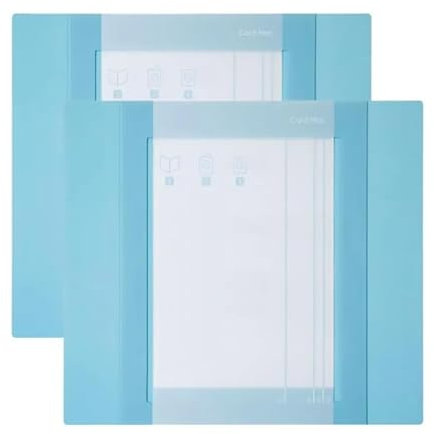 Zinueen 2pcs Kartenmatte für Cricut Joy Xtra 4,7 x 6,7 zoll Cricut Joy Xtra Card Matte, Wiederverwendbare Kartenmatte Bastelmatte mit klarer Schutzfolie für Karten Schnell Erstellen Sie Karten Blau