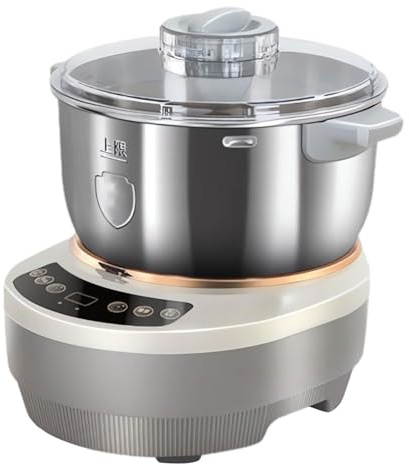 Machine à pâte avec fonction de fermentation,mélangeur de farine de pâte en acier inoxydable antiadhésif 5L/7L avec tasses et cuillères à mesurer,machine à pétrir la pâte, minuterie et panneau tactile