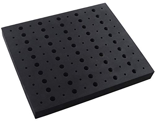 INTCHE 110 LöCher Router Bit Tray Aufbewahrungs Halter für 1/4 1/2 Schaft FräSer Bits Organizer