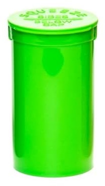 POP TOP Squeeze Container Pots 19 Dram Vial Bottle - Green -225pcs (Box)