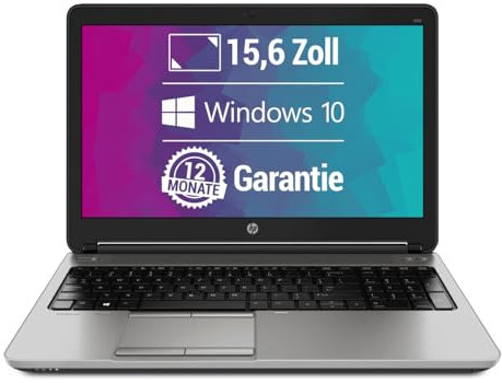 HP ProBook 650 G1 15,6 Zoll Laptop Intel Core i3-4000M@ 2,4 GHz 8 GB 256 GB SSD mit Windows 10 Pro & GRATIS Antiviren-Software Webcam inkl. 12 Monate Garantie (Generalüberholt)