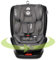 Lorelli Auto Kindersitz Ares mit Isofix, 360 Grad drehbar, (0-36 kg) Mitwachsender Autositz i-Size 40-150cm - Gruppe 0+/1/2/3, Babysitz ab Geburt, 5-Punkt-Gurt, Einstellbare Kopfstütze, grau