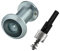 TOGU 220-Grad-Massiv-Messing-Löcher für Türen mit 16 mm Bohrer, 1,6 cm Türspion mit Privatsphäre, kompatibel mit Türstärken von 3,5 cm bis 5,2 cm, satiniertes Chrom-Finish