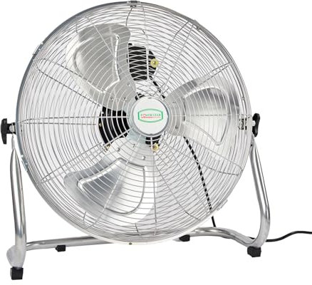 POWERSTAR ELECTRICALS Commercial Floor Tilting High Velocity Portable Fan 3 Speed Energy Saving office home warehouse 16 18 & 20 inches (18 Inches)