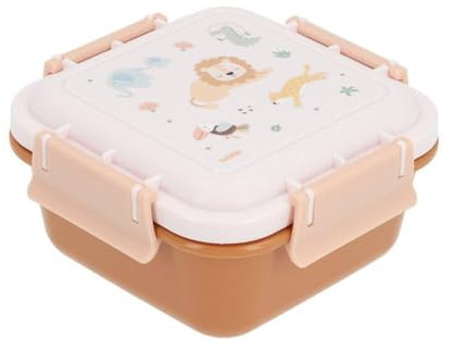Tutete - Táper de almuerzo infantil de 780 ml, hermético, apto para microondas y lavavajillas, para parque, pícnic y escuela, sin BPA, cierre seguro, Savannah