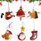 6 Stück Metallanhänger für den Weihnachtsbaum,Christbaumschmuck aus Metall,Weihnachten Hängender Schmuck,Weihnachtsdeko mit Schneemann, Weihnachtsmann und Schutzengel, Personalisierte