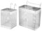HOLIDYOYO 2 Piezas Soporte Colgante para Cubiertos y Palillos Escurridor de Utensilios para Fregadero Organizador de Cocina Acero Inoxidable Doble y Simple Compartimento