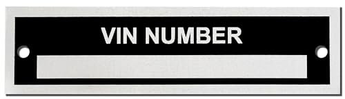 Aluminum VIN Tag ID Plate Blank
