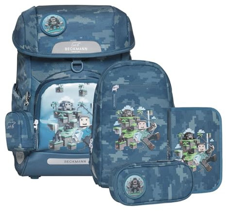 Beckmann Plus Air Schoolbag Set 6-teilig 22L Jungle Game