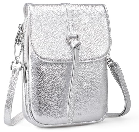 befen Echtleder Handytasche zum Umhängen Damen RFID-Blockierung Handtasche | Handy Umhängetasche Damen Klein, Handytasche mit Geldbörse zum Umhängen, Crossbody Bag mit Verstellbar Schultergurt