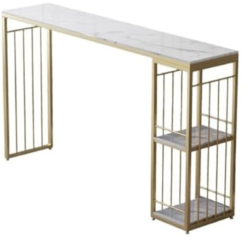 XXAD553TY Thekenbar Home Einfacher Marmor-Stehtisch Moderne Lange Trennwand-Kombination Stehtisch Bistrotisch(180 * 40 * 105)
