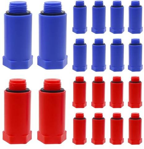 Junhonze 20 Pezzi Tappi Da Costruzione Da 1/2 - Tubi In Pvc - Tappi A Pressione In Plastica, Adatti Per Tappare Tubi Durante La Manutenzione Di Rubinetti, Tubi E Tubi Flessibili