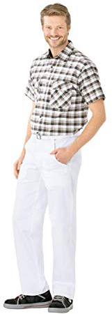 Planam HOWE060 BW 290 Bundhose, Reinweiß, Größe 60