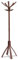Porte Manteau sur Pied - Bois - 10 Patères - Base Stable Lestée - Montage Facile – Tête Rotative – Grande Capacité et Support - Marron - Idéal Bureau et Entrée Maison - ALBA