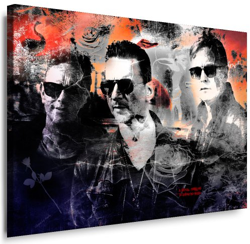 Kunstdruck Depeche Mode Bild Leinwandbild fertig auf Keilrahmen/Leinwandbilder, Wandbilder, Poster, Pop Art Gemälde, Kunst - Deko Bilder