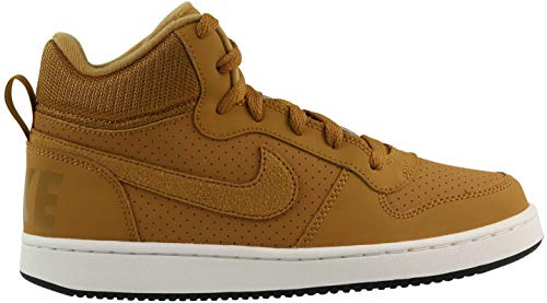Nike Nike Court Borough Mid (gs), Jungen Fitnessschuhe, Mehrfarbig (Wheat/Wheat/Summit White/Black 701), 38 EU