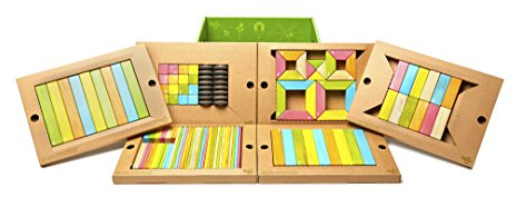 130-teiliges Tegu Klassenzimmer Magnetisches Holzbausteine - Farbig