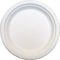 125 x Round 9 Strong Paper Plates Biodegradable Bagasse Disposable for Dinner Side Starter - 23cm Diameter