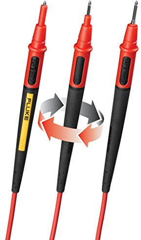 Fluke TL175 Kit de câbles de test de sécurité avec fiche à lamelles 4 mm 1,50 m Noir Rouge 1 pièce