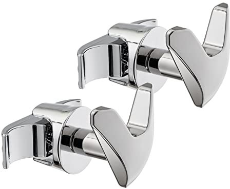 LH Coppia Handy Vip Tubolare - 2 portasciugamani VIP per radiatori tubolari a più colonne - per fissaggio diretto al radiatore - cromato