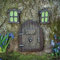 Bits and Pieces Miniatur-Feengarten, leuchtet im Dunkeln, Schlafraumtür und Fenster, Baumstatuen – Baumumarmung, Hof und Garten Skulpturen, Feengarten, mystisches Zwergenhaus