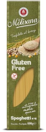 La Molisana Spaghetti Glutenfrei N.15 400g – Reis, Mais, Italien | Glutenfreie Pasta aus Vollkornreis, Mais & Quinoa, in dediziertem Werk hergestellt, ohne Milch und ohne Ei