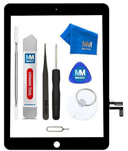MMOBIEL Digitizer kompatibel mit iPad 5 2017 (Schwarz) 9.7 Inch Touchscreen Display Ersatz inkl. Werkzeug