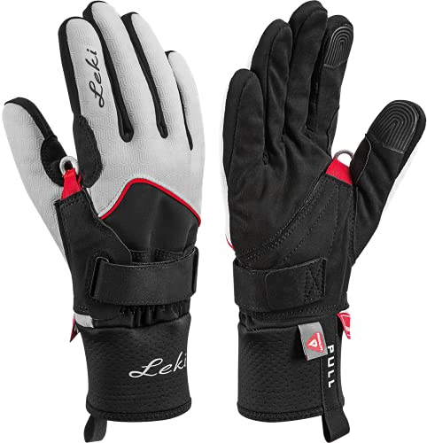 Leki Goods, Unisex Erwachsene, Weiß, Schwarz und Rot, Größe 8