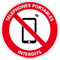 Adhésif - Téléphones Portables Interdits - Diamètre 125 mm - Protection Anti-UV