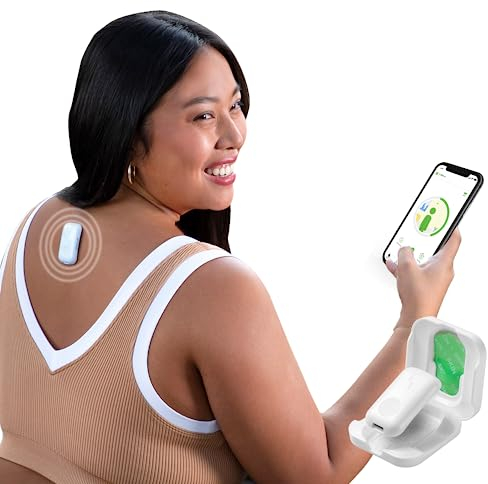 Upright GO Haltungstrainer und Korrektor für Rücken ohne Riemen, diskret und einfach zu bedienen, komplett mit App und Trainingsplan, Rückengesundheitsvorteile und Selbstvertrauensaufbauer, 2 Stück