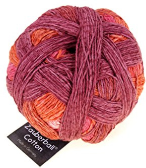 Schoppel Zauberball Cotton Altes Rom 2339 Baumwollgarn mit Farbverlauf zum Stricken und Häkeln