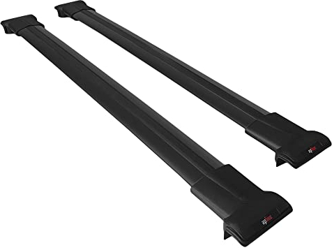 accessorypart Compatible with Dacia Duster 2 (HM) 2018-2024 FLY Model Car Roof Rack Cross Bar Black Aluminium 2 Bars
