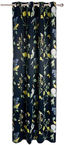 Albani Sciarpa con 8 occhielli/Naomi1/245 x 135 cm, Blu, Giallo, 245x135 cm