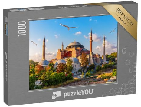 puzzleYOU: Puzzle 1000 Teile „Blick auf die Hagia Sophia, Istanbul, Türkei“ – aus der Puzzle-Kollektion Türkei
