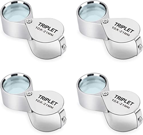 Juwelier Vergrößerungsglas 4 Stücke Schmucksache -Diamant-Dreiergruppe Juwelier-Lupen-Vergrößerungsglas -Lupe